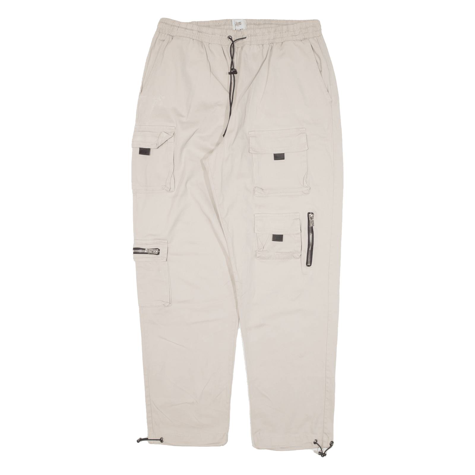 SIXTH JUNE Cargo Womens Trousers Beige Regular Tapered W31 L29