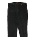 WRANGLER Womens Black Regular Straight Denim Dark W36 L35 Classic Fit Jeans