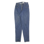 PALMETTOS Womens Jeans Blue Regular Straight Denim Medium W26 L30 Button Closure