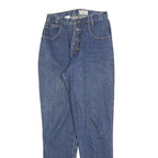 PALMETTOS Womens Jeans Blue Regular Straight Denim Medium W26 L30 Button Closure