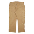 DICKIES Mens Jeans Beige Relaxed Straight Denim W38 L30 Workwear Zip Pocket