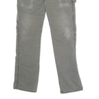 DICKIES Mens Cotton Blend Grey Regular Fit Straight Leg Trousers W34 L32