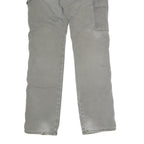 DICKIES Mens Cotton Blend Grey Regular Fit Straight Leg Trousers W34 L32