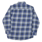 BACKPACKER Mens Blue & Green Checked Cotton Blend Shirt XL Casual Button-Down