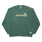 REEBOK Mens Green Green Bay Packers Crew Neck XL Cotton Blend Sweatshirt NFL