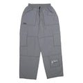 LP LIMITS Mens Grey Regular Fit Cargo Trousers W20 L32 Drawstring Casual Pants