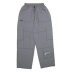 LP LIMITS Mens Grey Regular Fit Cargo Trousers W20 L32 Drawstring Casual Pants