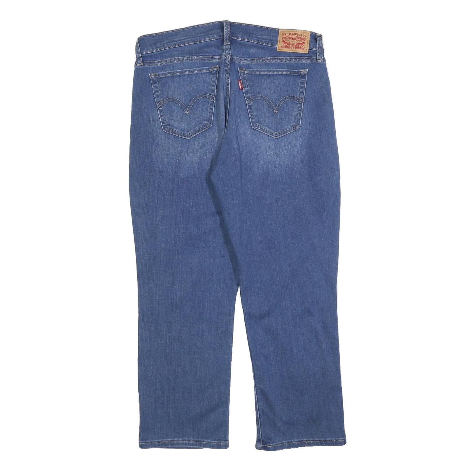 LEVI'S Womens Jeans Blue Regular Straight Denim Medium W31 L24 Casual Classic