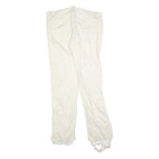UNION BAY Womens Polyester Blend White Regular Straight Trousers W36 L32 Casual