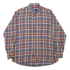 PAUL & SHARK Mens Multicolour Check Shirt L Button-Down Collar Long Sleeve