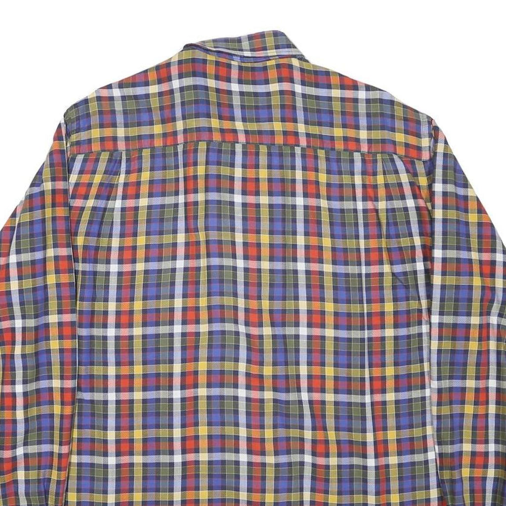 PAUL & SHARK Mens Multicolour Check Shirt L Button-Down Collar Long Sleeve