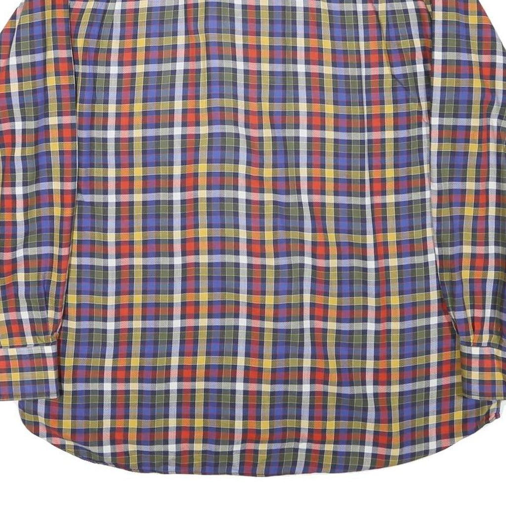 PAUL & SHARK Mens Multicolour Check Shirt L Button-Down Collar Long Sleeve