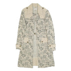 PINKO Womens Beige Floral Cotton Blend Button Jacket UK 12 Spring Casual