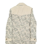 PINKO Womens Beige Floral Cotton Blend Button Jacket UK 12 Spring Casual