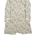 PINKO Womens Beige Floral Cotton Blend Button Jacket UK 12 Spring Casual