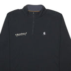 CARHARTT Mens Black Pullover Plain Crew Neck Basic Knit XL Work Jumper