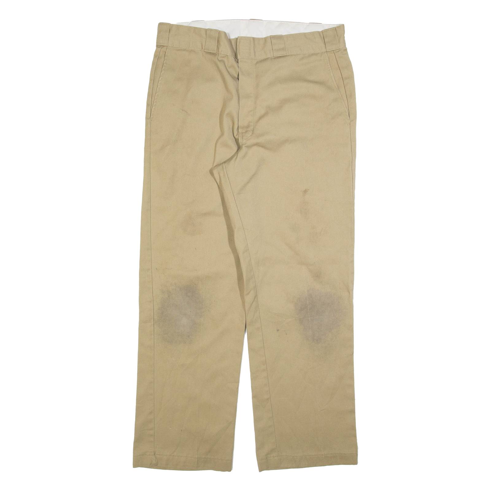 DICKIES 874 Workwear Mens Trousers Beige Regular Straight W34 L30