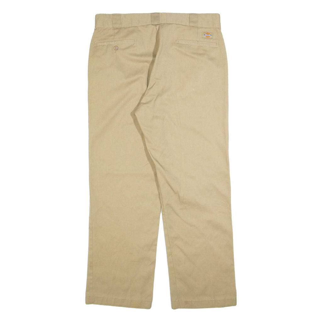 DICKIES 874 Workwear Mens Trousers Beige Regular Straight W34 L30