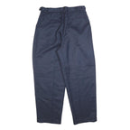 TOPMAN Mens Polyester Blend Navy Relaxed Straight Trousers W34 L32 Smart Office