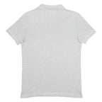 LE COQ SPORTIF Mens Grey Short Sleeve Plain M Cotton Polo Shirt Casual