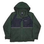 CHAPS RALPH LAUREN Mens Green & Navy Colourblock Outdoor Jacket M Nylon Woven