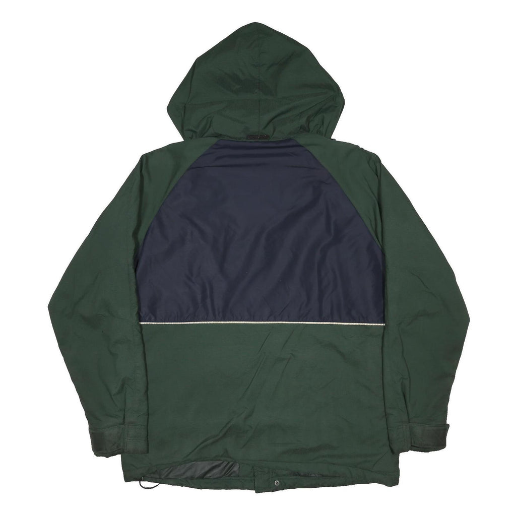 CHAPS RALPH LAUREN Mens Green & Navy Colourblock Outdoor Jacket M Nylon Woven