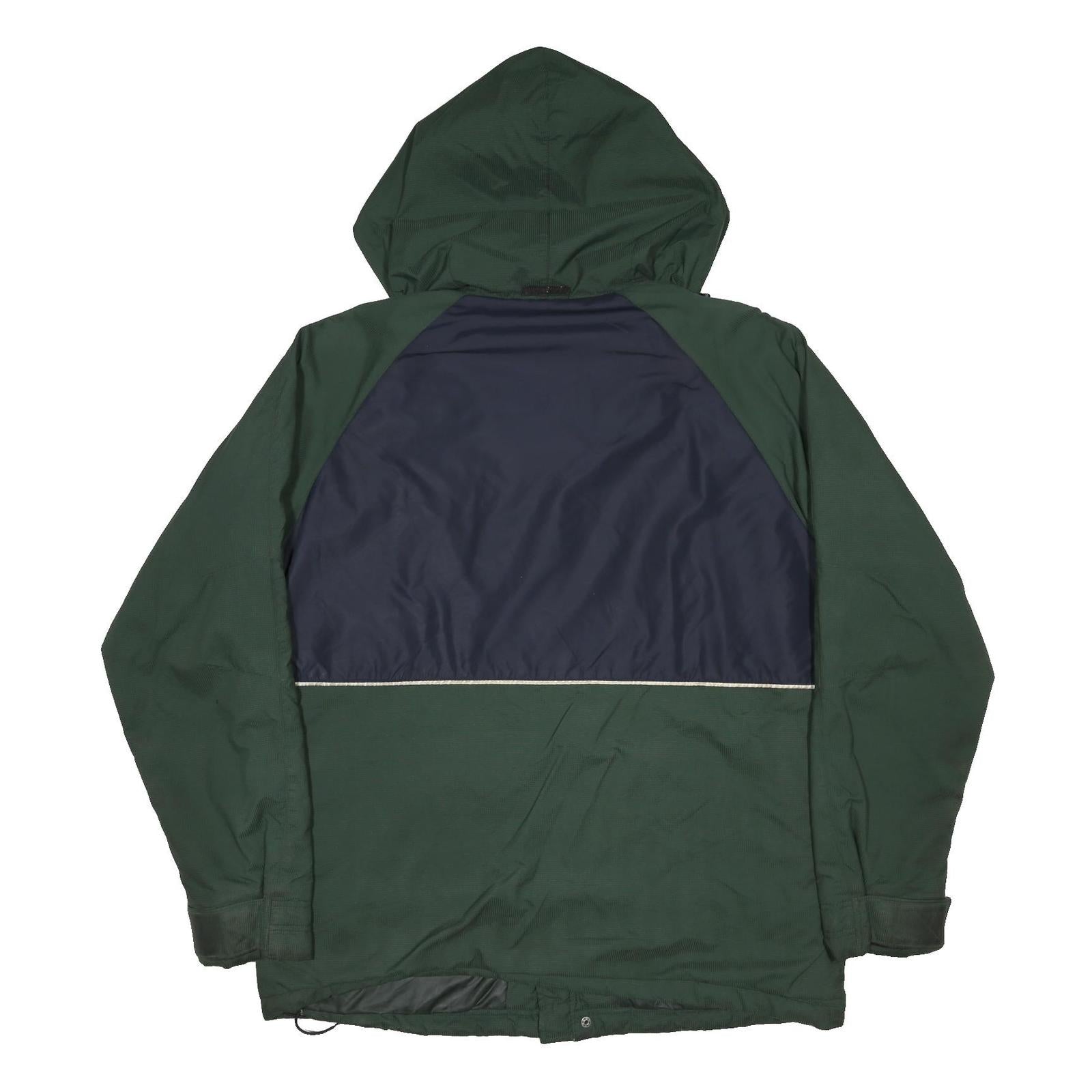 CHAPS RALPH LAUREN Mens Green & Navy Colourblock Outdoor Jacket M Nylon Woven