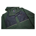 CHAPS RALPH LAUREN Mens Green & Navy Colourblock Outdoor Jacket M Nylon Woven