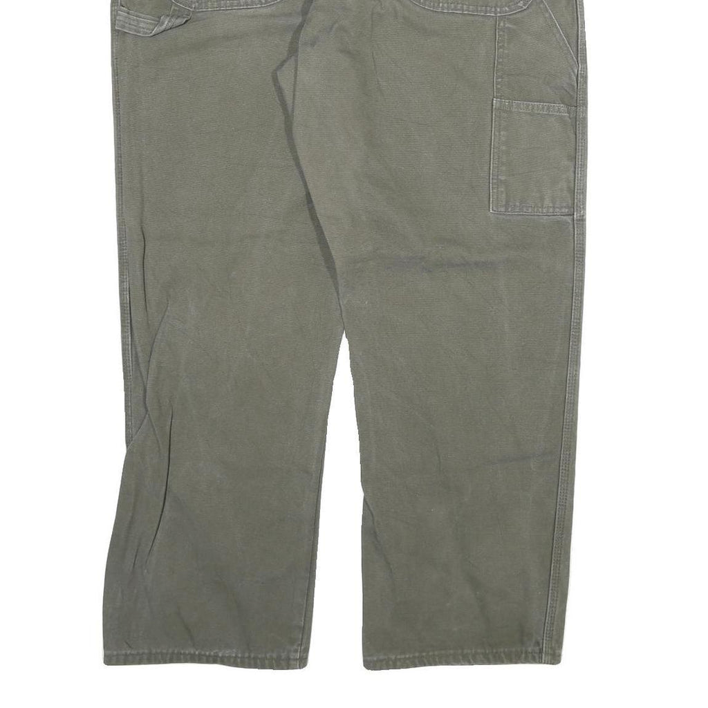 DICKIES Mens Regular Fit Straight Leg Denim Grey Cotton Blend W40 L30 Workwear