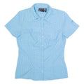 MAMMUT Womens Shirt Blue Crazy Pattern S