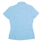 MAMMUT Womens Shirt Blue Crazy Pattern S