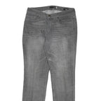 SEVEN7 Womens Jeans Grey Regular Straight Denim Medium W30 L30 Slim Classic Zip