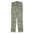 EMP Mens Cotton Blend Regular Cargo Trousers W30 L34 Camouflage Print Zip
