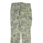 EMP Mens Cotton Blend Regular Cargo Trousers W30 L34 Camouflage Print Zip