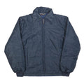 SPORTSMASTER Mens Navy Blue Jacket L Polyester Blend Plain Zip Long Sleeve