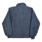 SPORTSMASTER Mens Navy Blue Jacket L Polyester Blend Plain Zip Long Sleeve