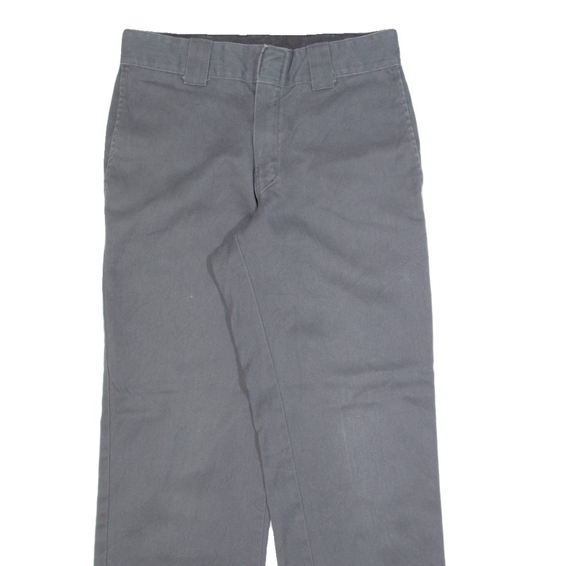 DICKIES Workwear Mens Trousers Grey Regular Straight W30 L29