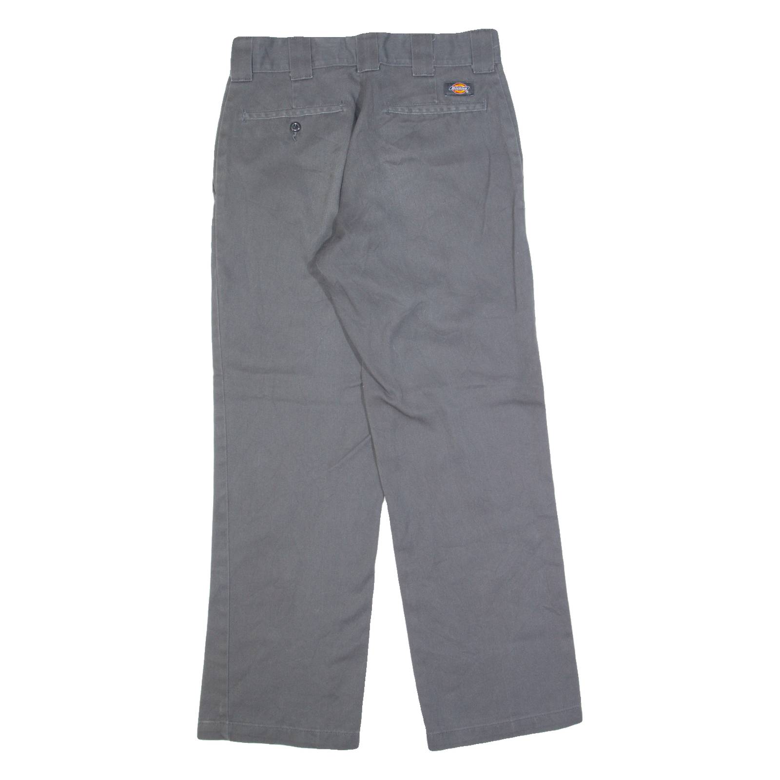 DICKIES Workwear Mens Trousers Grey Regular Straight W30 L29