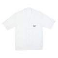 REEBOK Mens White Shirt S Polyester Blend Casual Short Sleeve Button Down