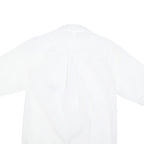 REEBOK Mens White Shirt S Polyester Blend Casual Short Sleeve Button Down