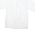 REEBOK Mens White Shirt S Polyester Blend Casual Short Sleeve Button Down