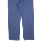 WRANGLER Mens Regular Fit Straight Leg Denim Blue Cotton Blend Jeans W36 L30 Zip