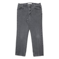 LEE Mens Regular Fit Grey Denim Jeans W38 L32 Classic Cotton Zip Closure Pockets