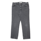 LEE Mens Regular Fit Grey Denim Jeans W38 L32 Classic Cotton Zip Closure Pockets