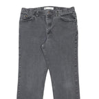 LEE Mens Regular Fit Grey Denim Jeans W38 L32 Classic Cotton Zip Closure Pockets