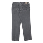 LEE Mens Regular Fit Grey Denim Jeans W38 L32 Classic Cotton Zip Closure Pockets