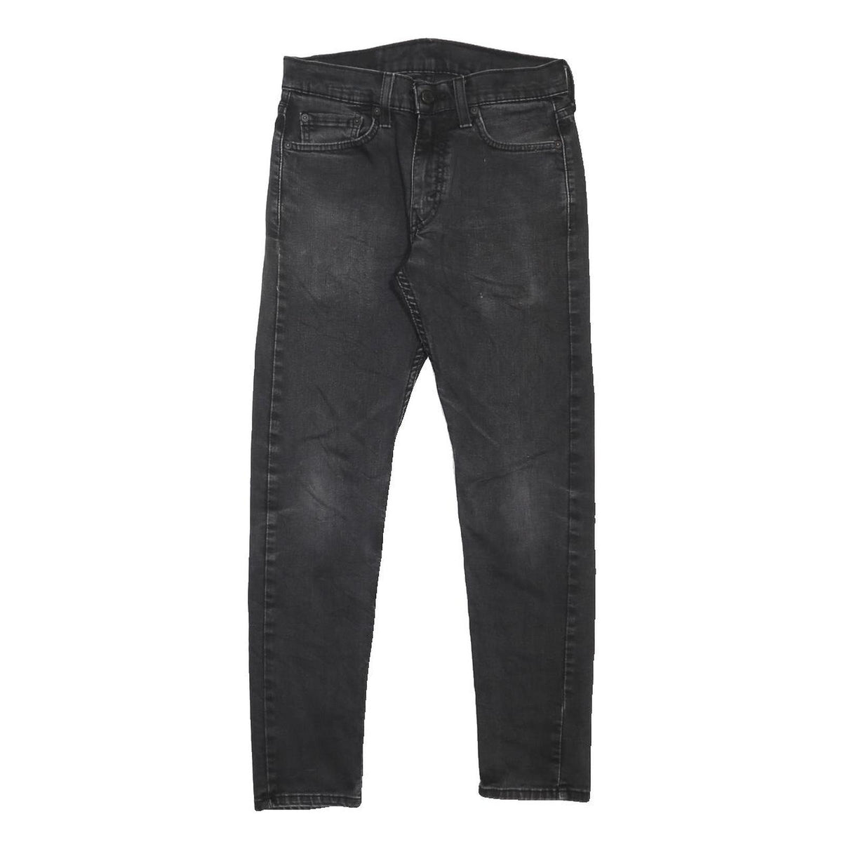 LEVI'S 512 Tapered Mens Jeans Black Slim Tapered Denim Good Condition W29 L27