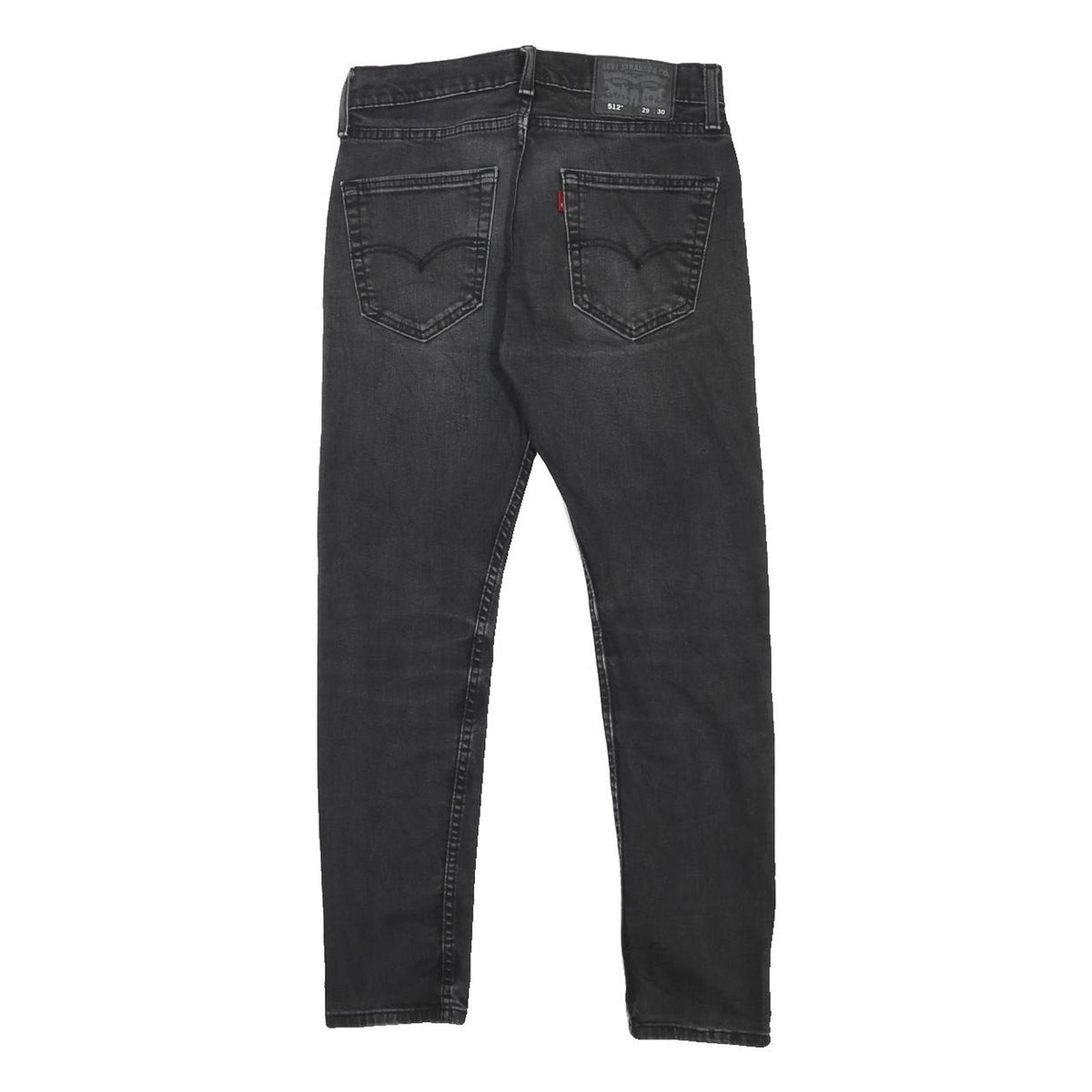 LEVI'S 512 Tapered Mens Jeans Black Slim Tapered Denim Good Condition W29 L27