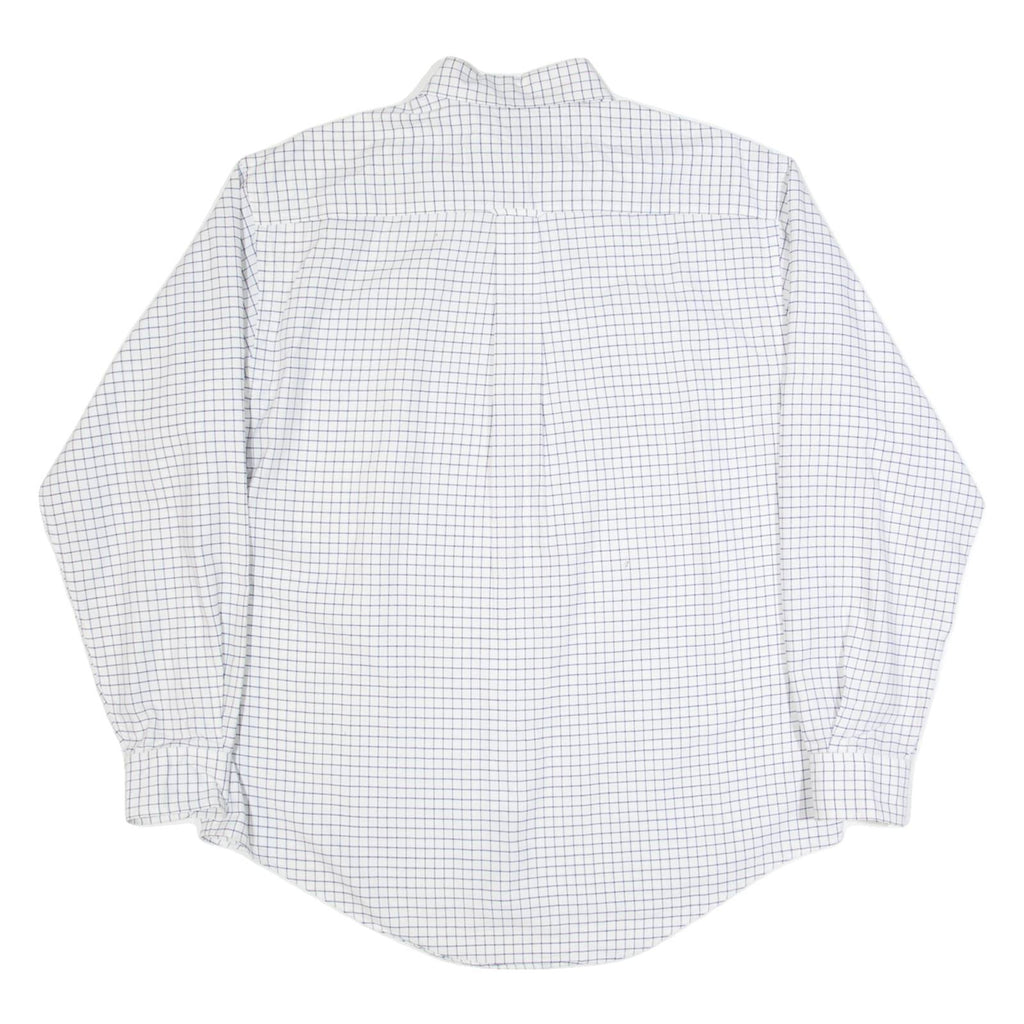 NAUTICA Mens Shirt Cream Check Long Sleeve M