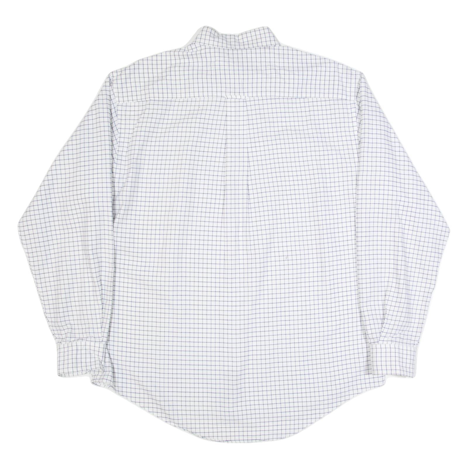 NAUTICA Mens Shirt Cream Check Long Sleeve M